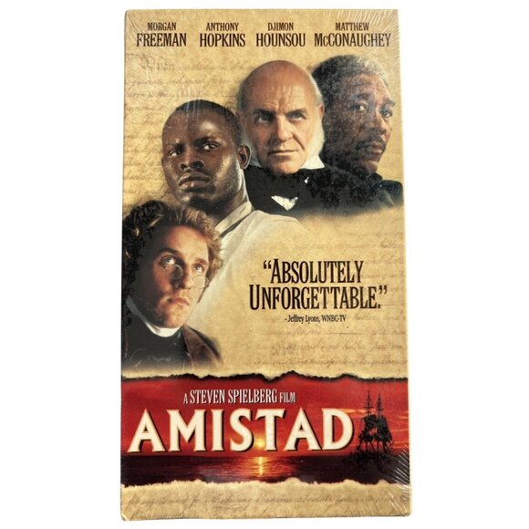 Dreamworks Other - Amistad VHS 1997 A Steven Spielberg Film DreamWorks New Factory Sealed